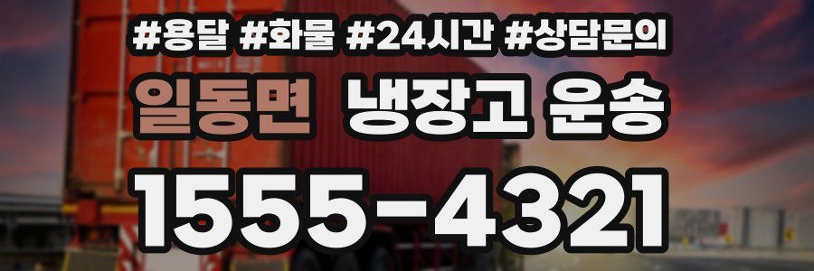 일동면 냉장고 운송