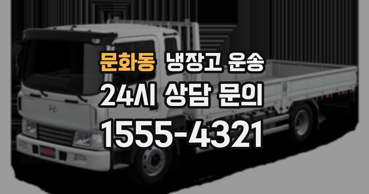 문화동 냉장고 운송