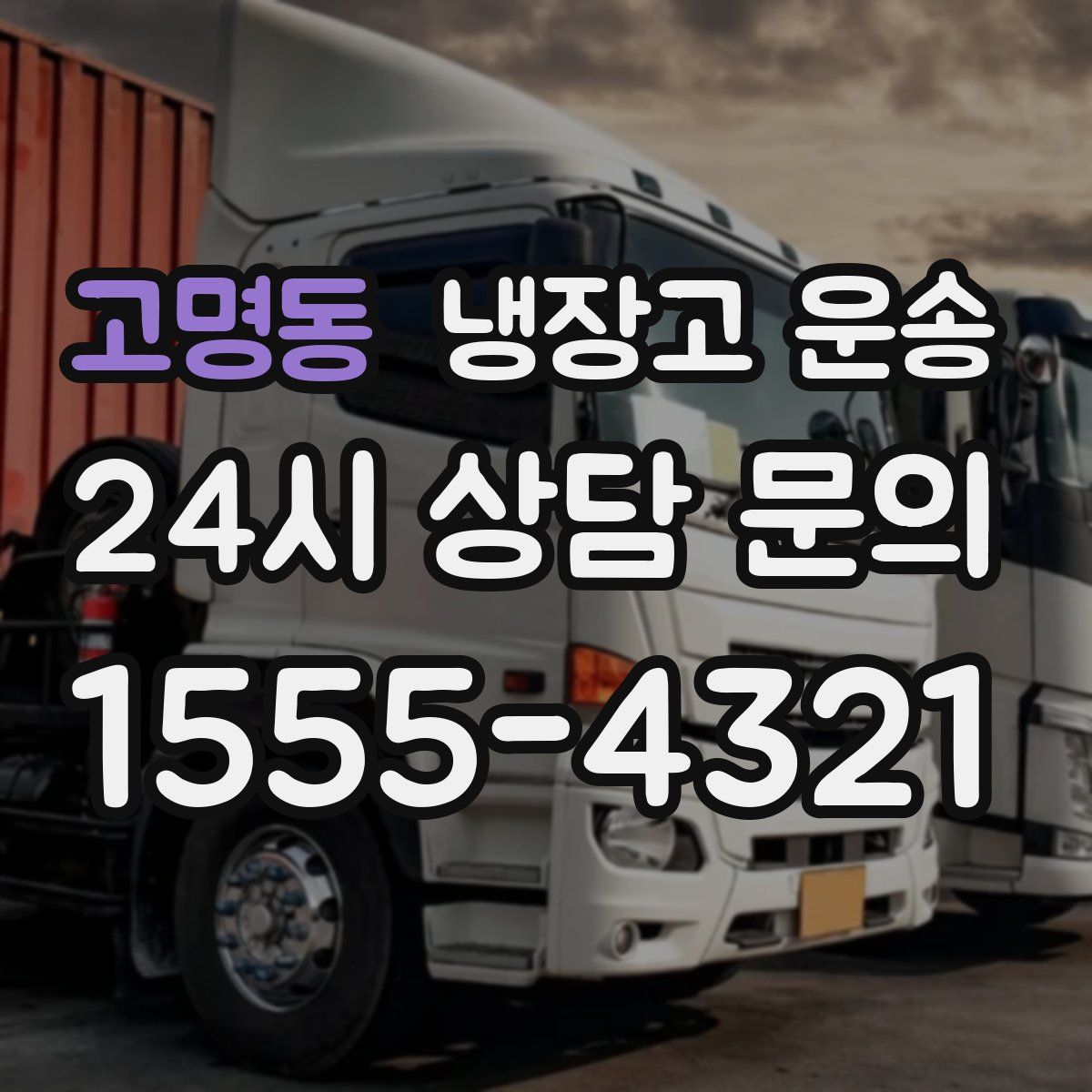 고명동 냉장고 운송