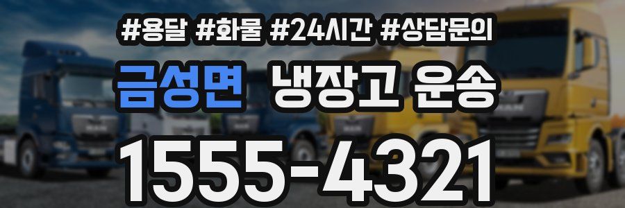 금성면 냉장고 운송