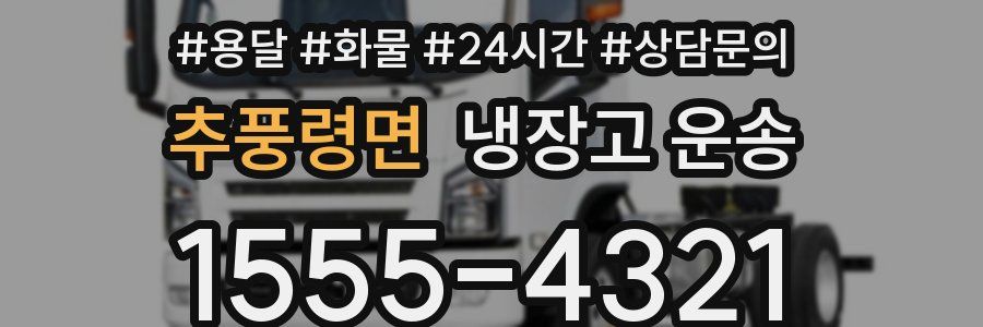 추풍령면 냉장고 운송