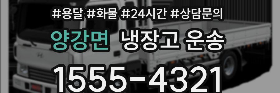 양강면 냉장고 운송