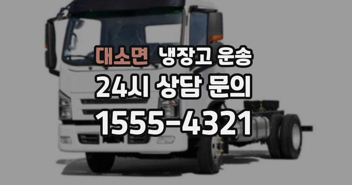 대소면 냉장고 운송