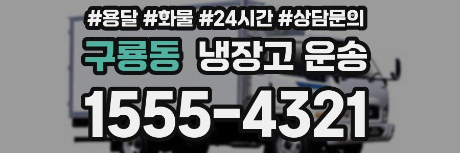 구룡동 냉장고 운송