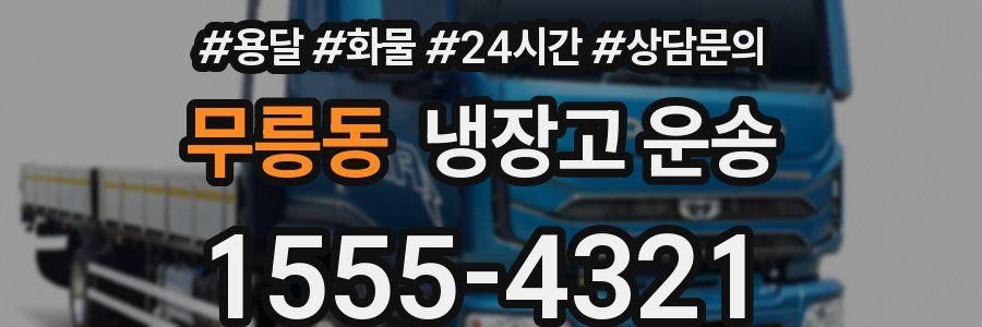 무릉동 냉장고 운송