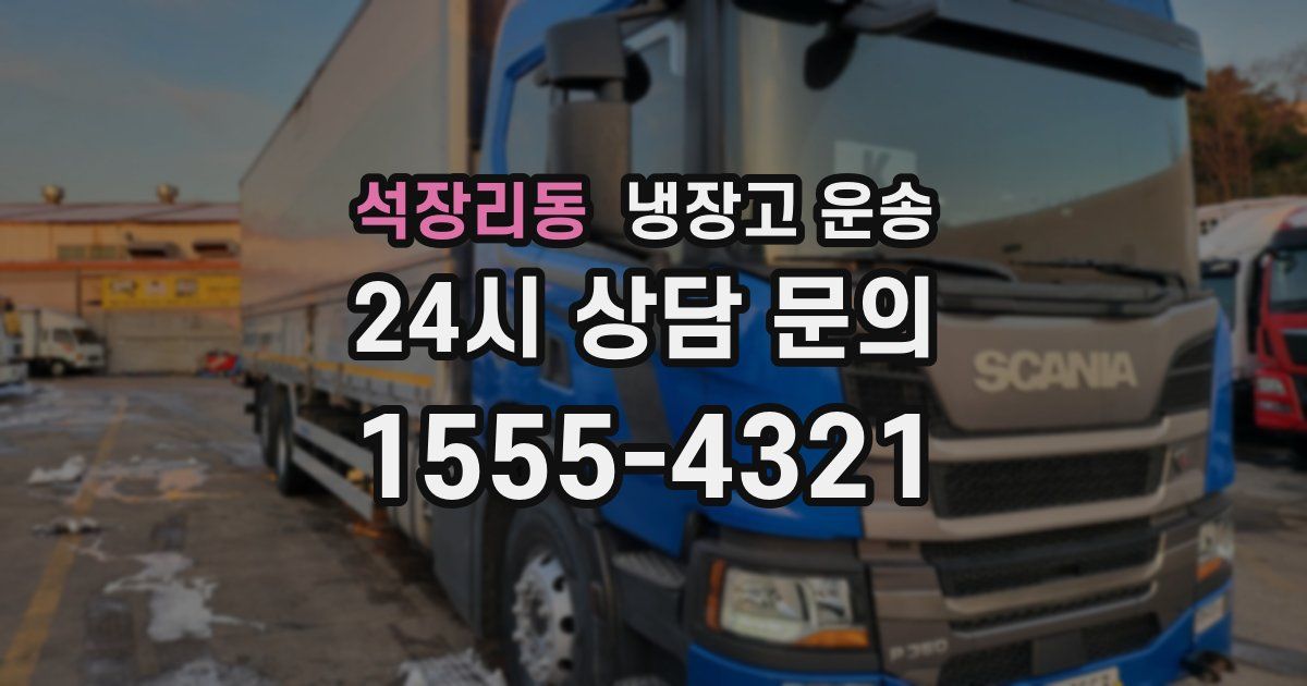 석장리동 냉장고 운송