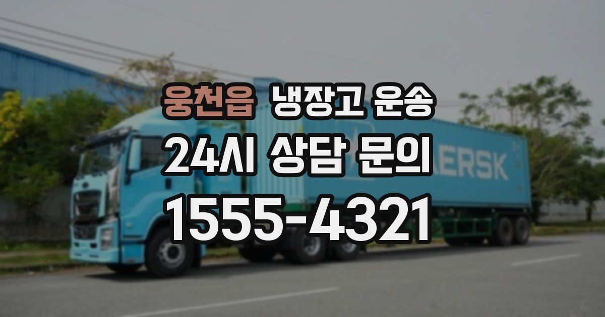 웅천읍 냉장고 운송