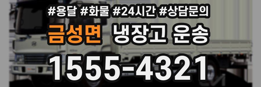 금성면 냉장고 운송