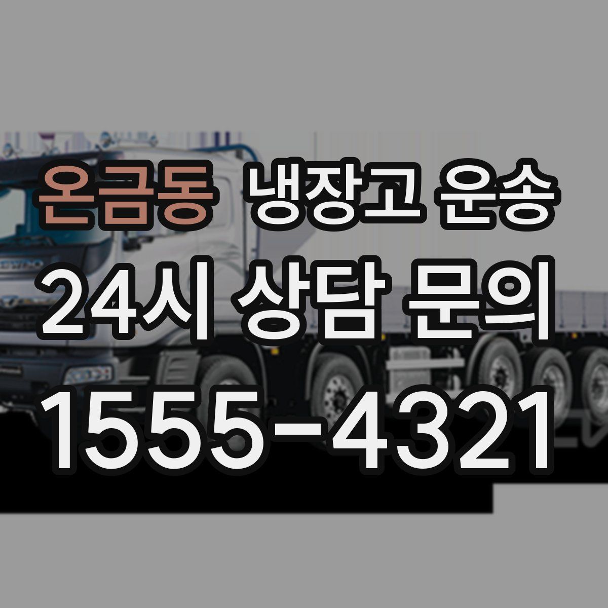 온금동 냉장고 운송