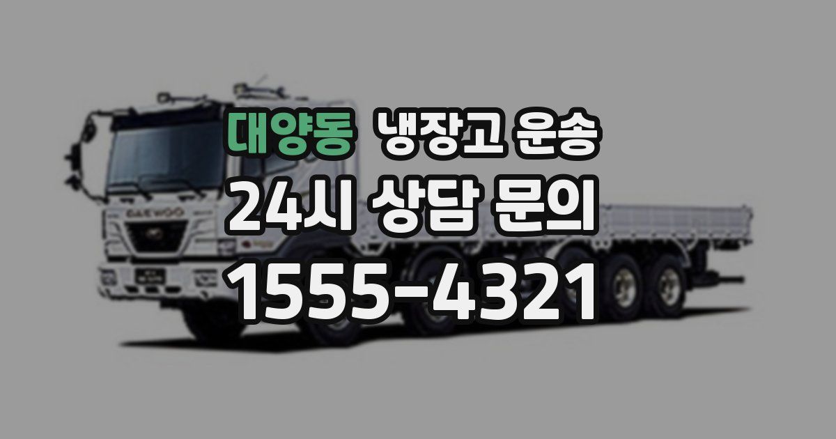 대양동 냉장고 운송