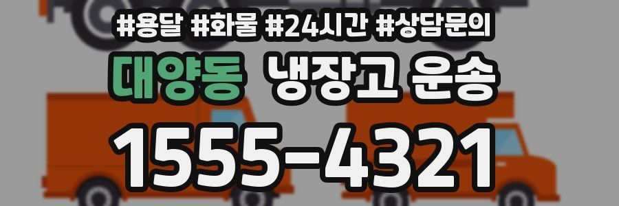 대양동 냉장고 운송