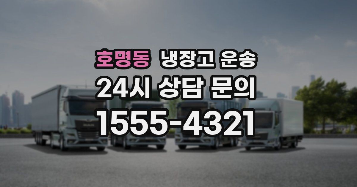 호명동 냉장고 운송