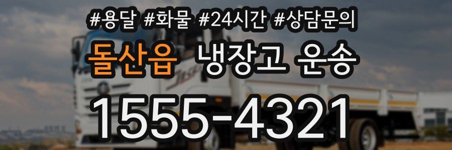 돌산읍 냉장고 운송