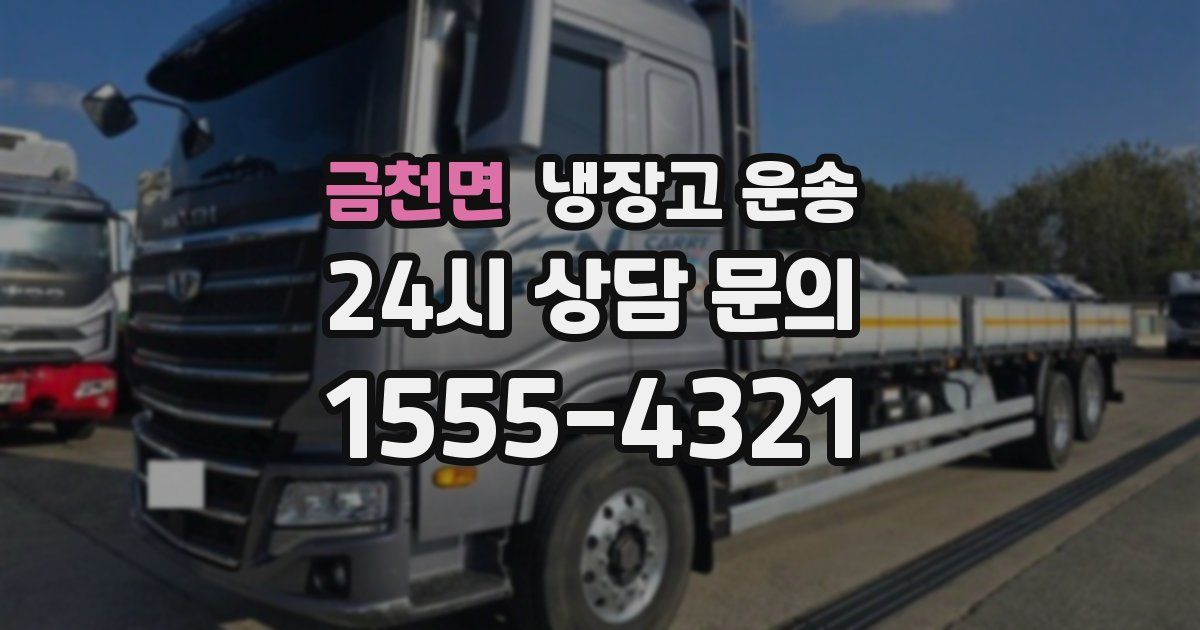 금천면 냉장고 운송