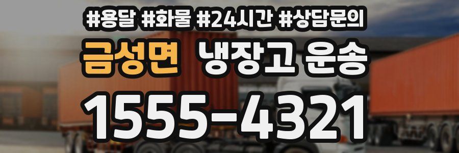금성면 냉장고 운송