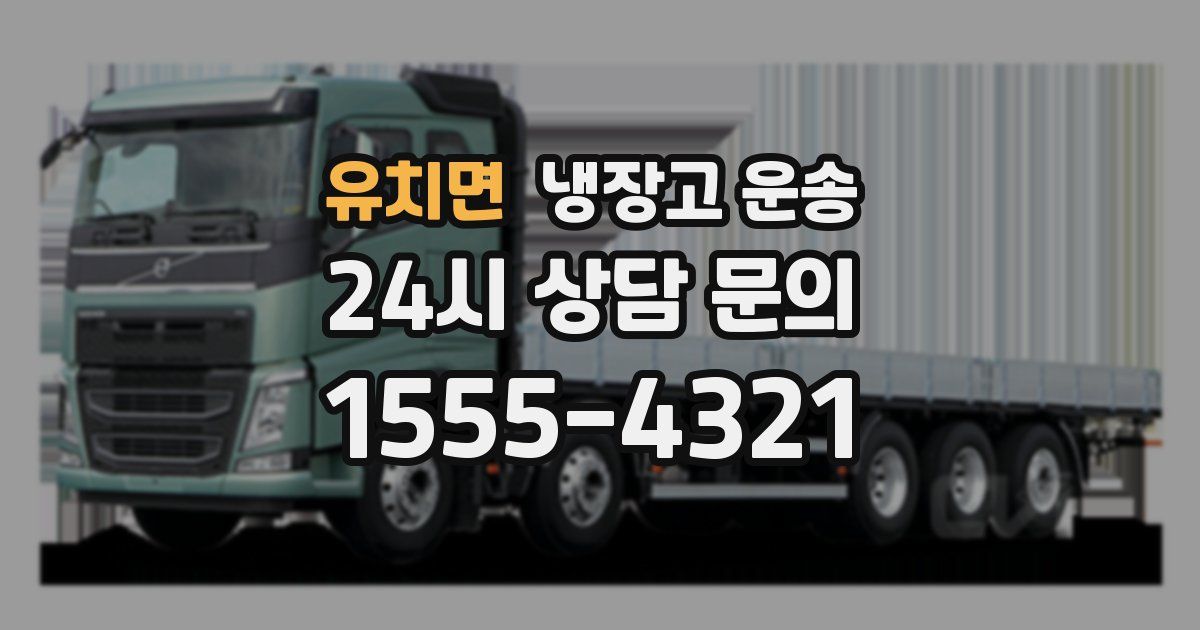 유치면 냉장고 운송