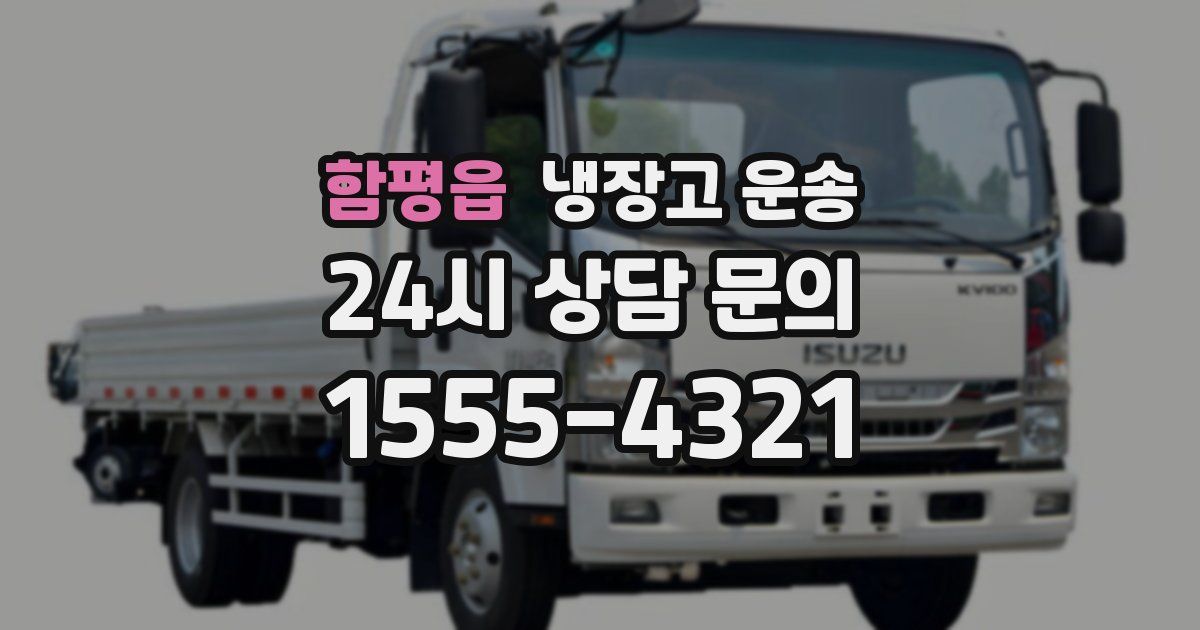 함평읍 냉장고 운송