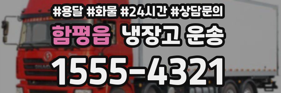 함평읍 냉장고 운송