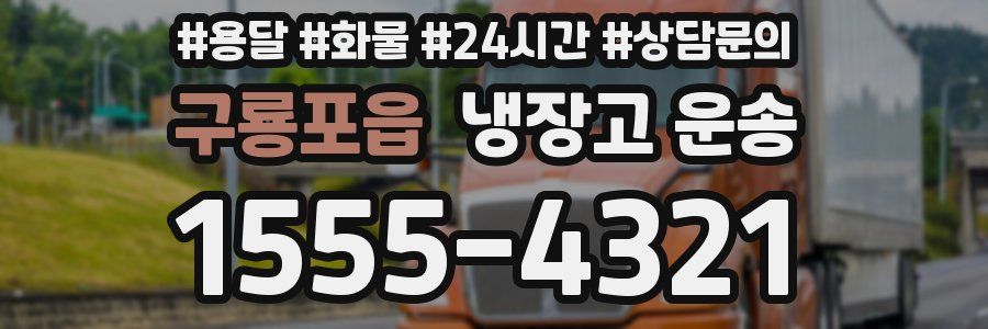 구룡포읍 냉장고 운송