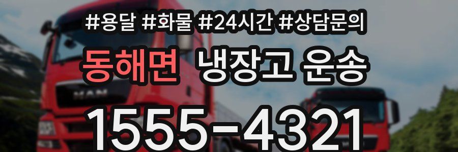 동해면 냉장고 운송