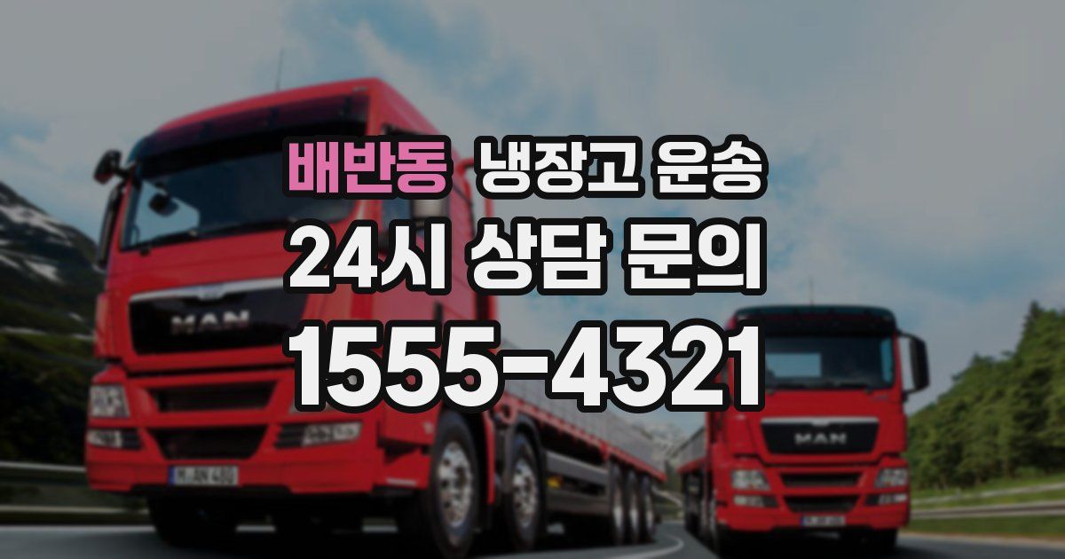 배반동 냉장고 운송