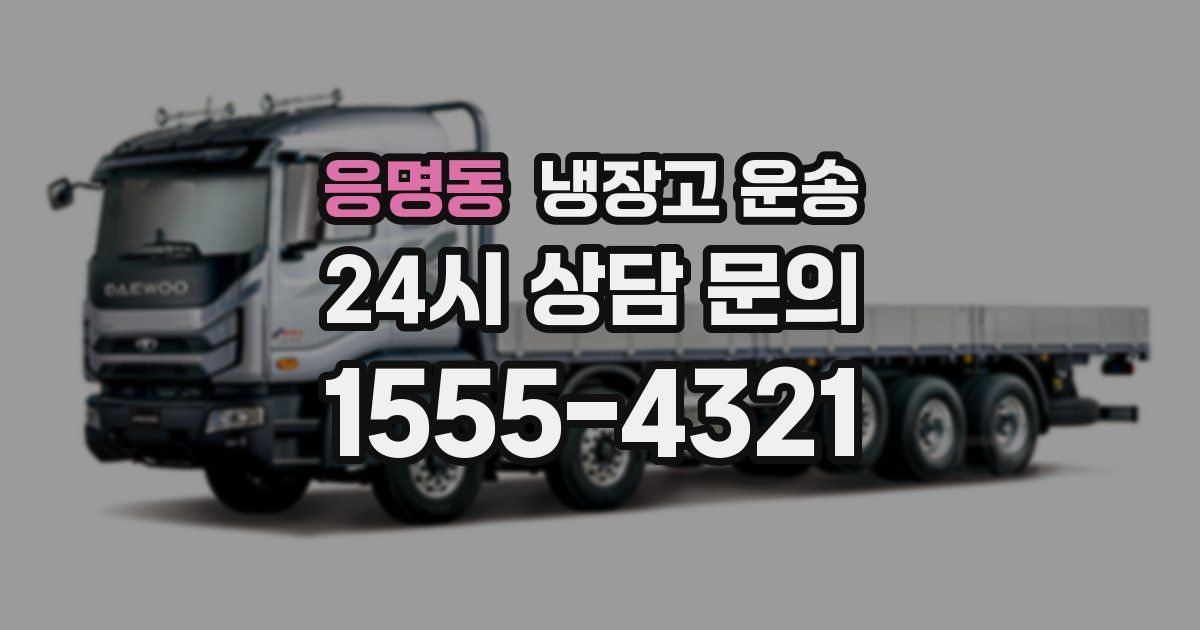 응명동 냉장고 운송