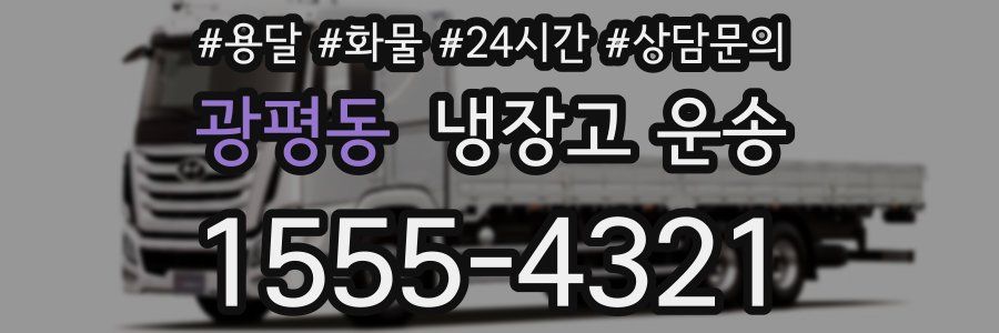 광평동 냉장고 운송