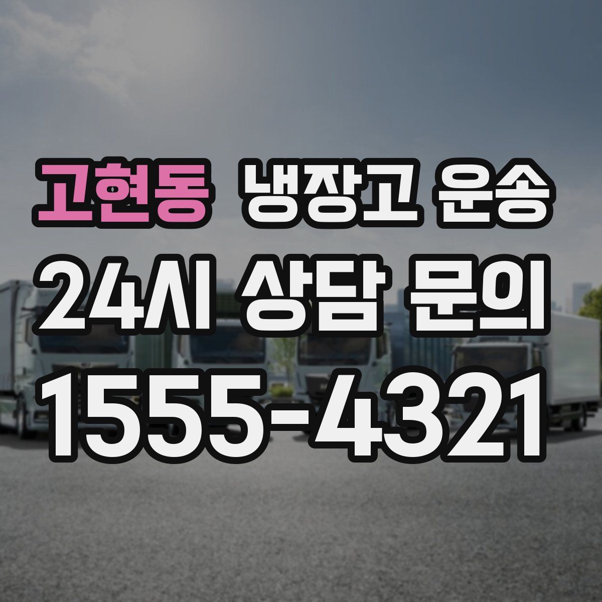 고현동 냉장고 운송