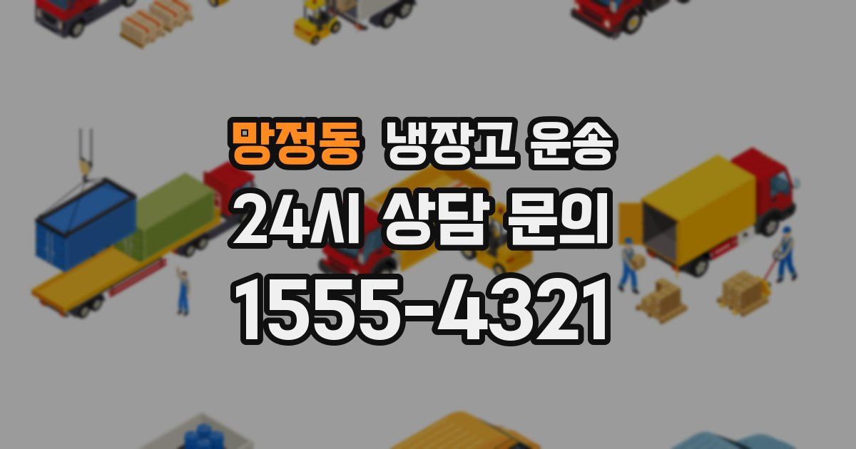 망정동 냉장고 운송