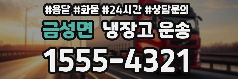 금성면 냉장고 운송