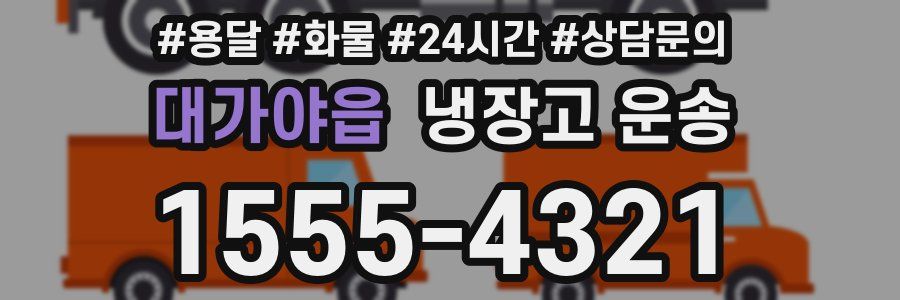 대가야읍 냉장고 운송