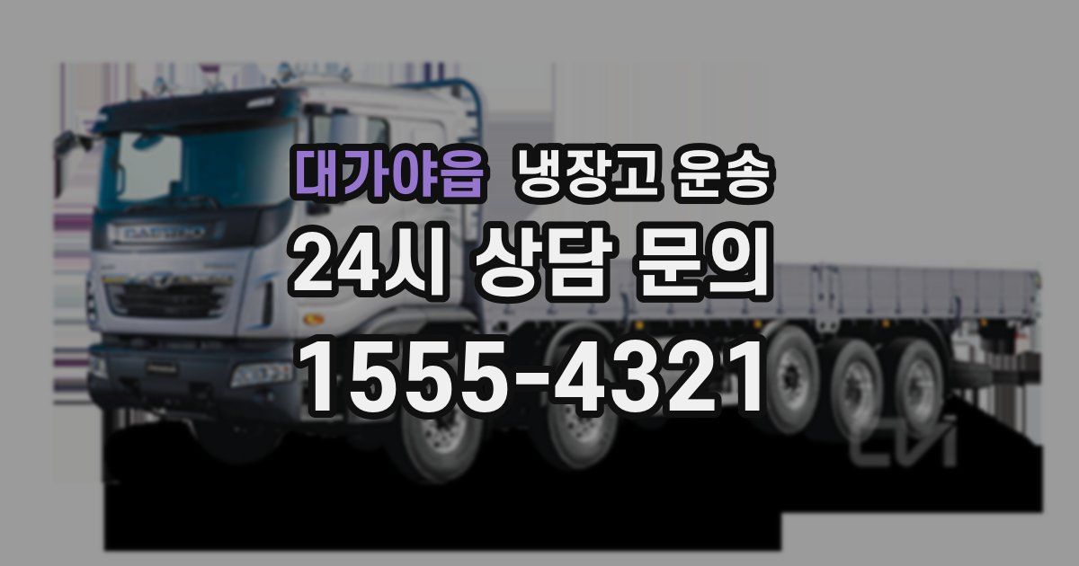 대가야읍 냉장고 운송