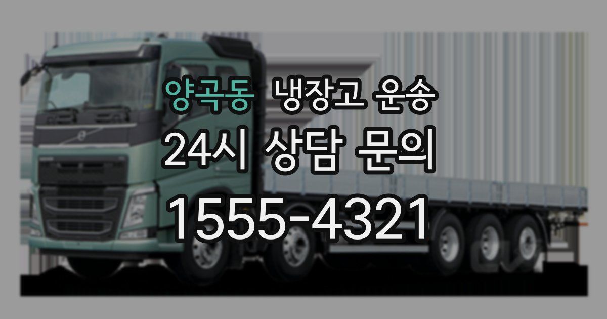 양곡동 냉장고 운송