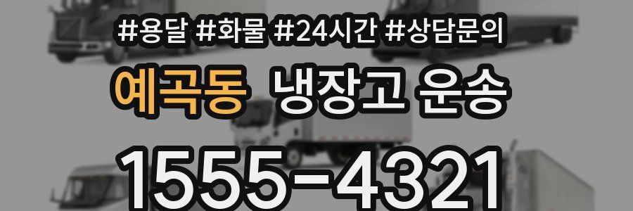 예곡동 냉장고 운송