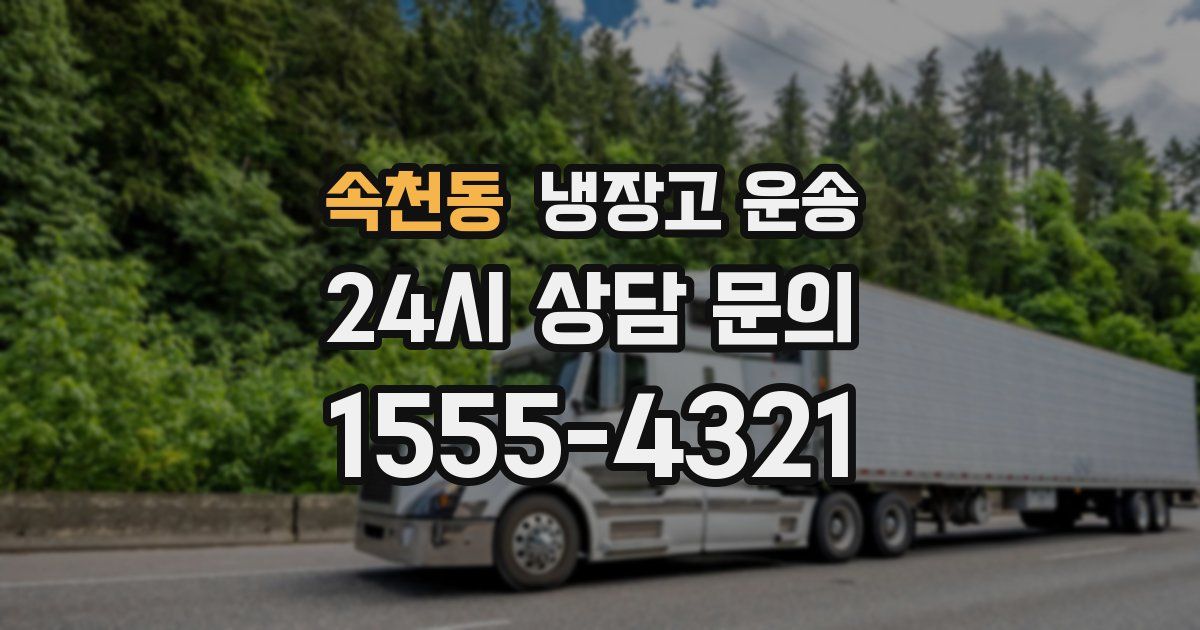 속천동 냉장고 운송