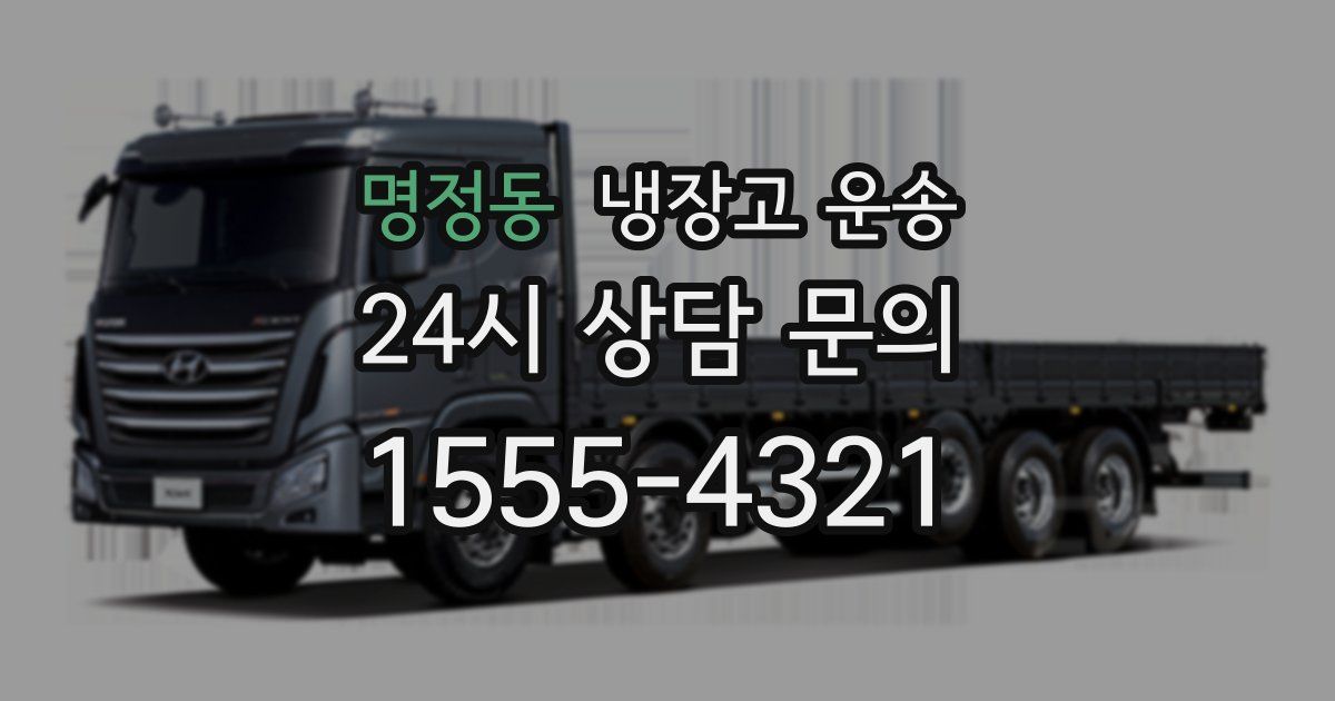 명정동 냉장고 운송