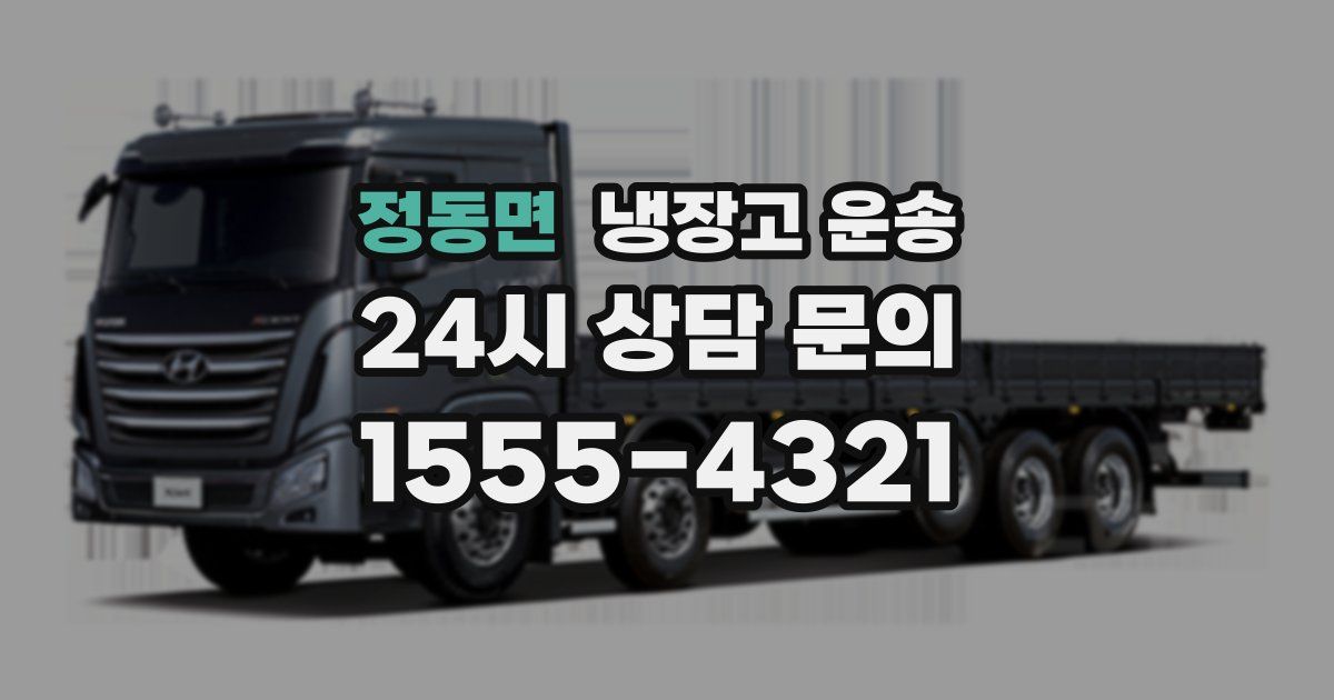 정동면 냉장고 운송