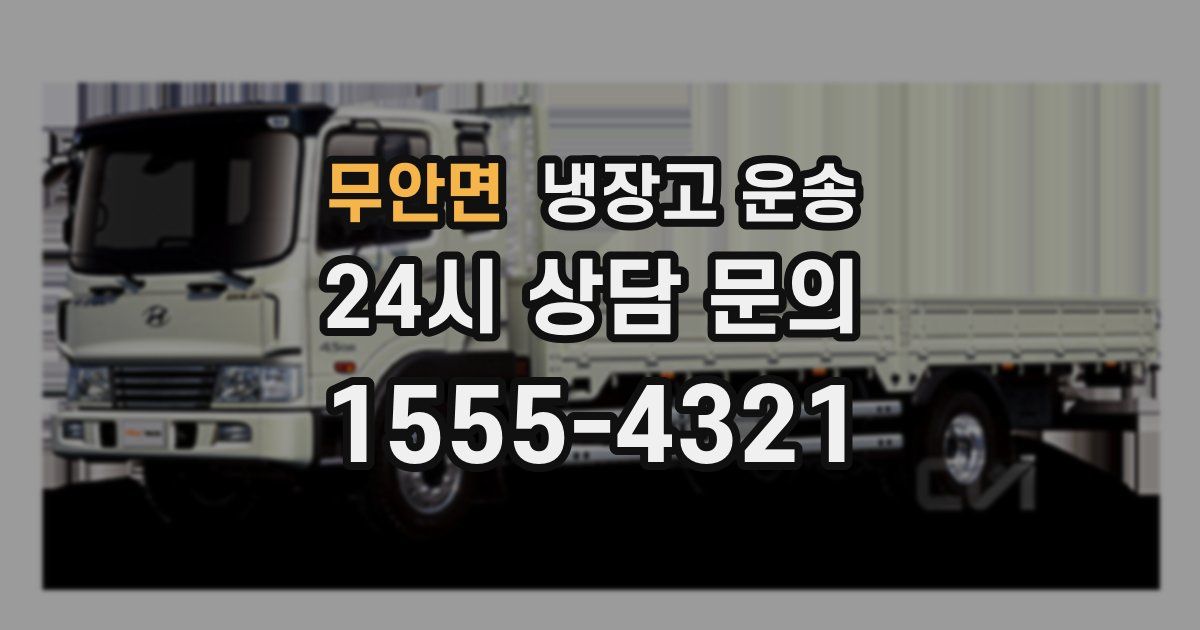무안면 냉장고 운송