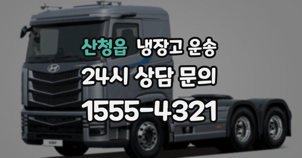 산청읍 냉장고 운송