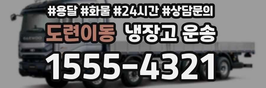 도련이동 냉장고 운송