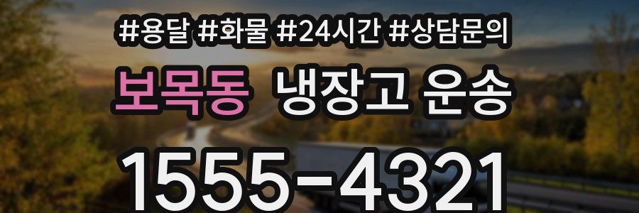 보목동 냉장고 운송