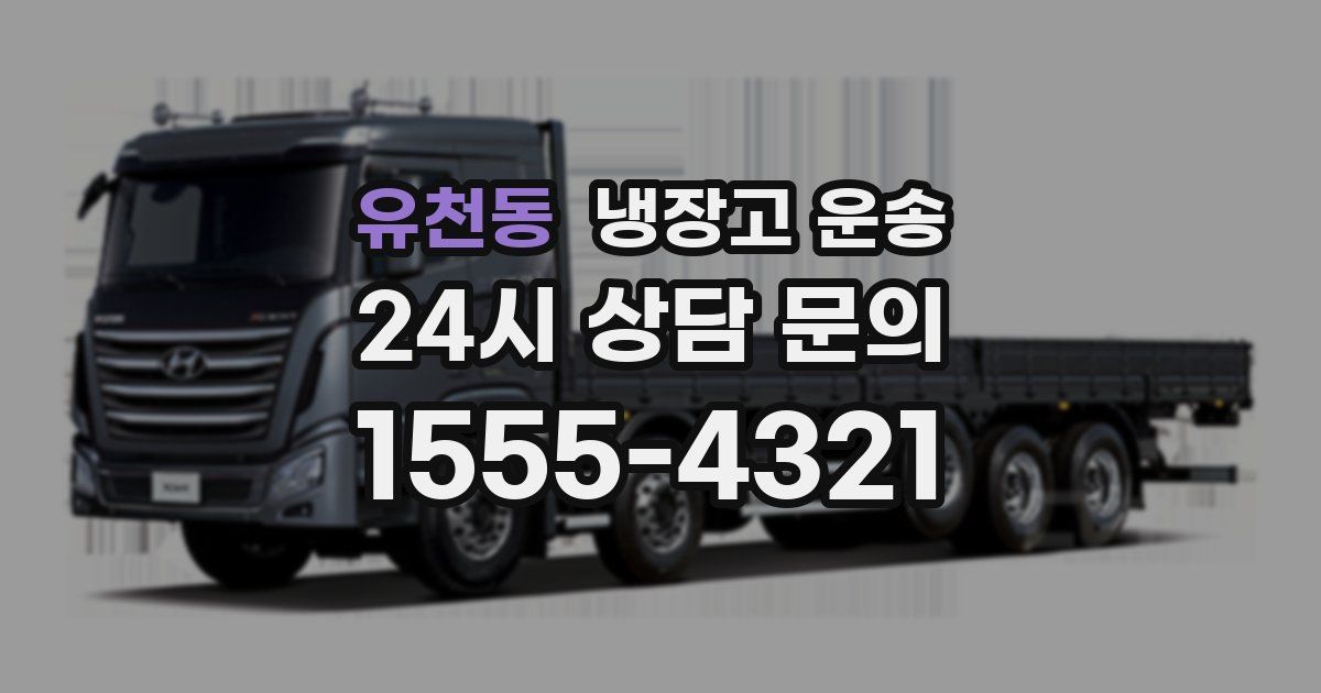 유천동 냉장고 운송