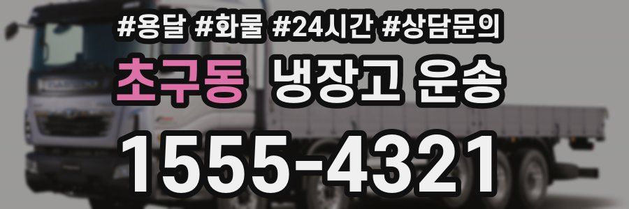 초구동 냉장고 운송