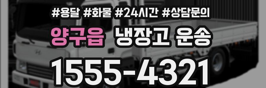 양구읍 냉장고 운송