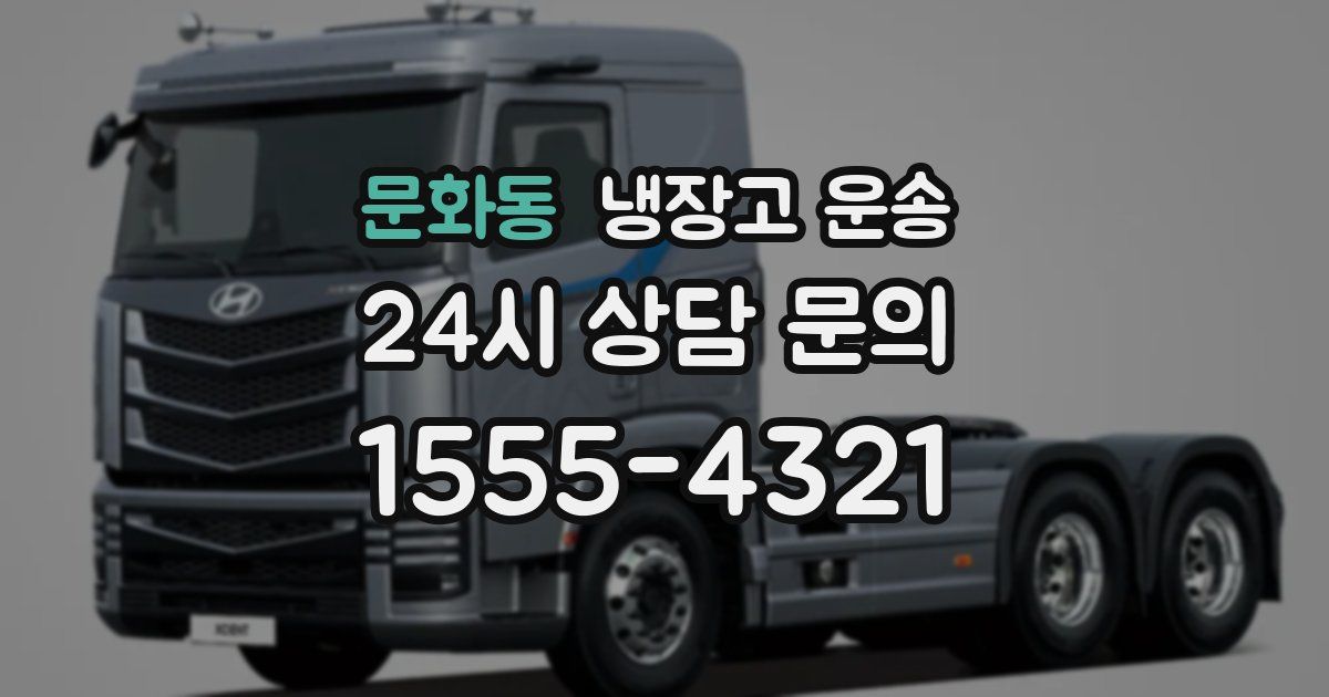 문화동 냉장고 운송