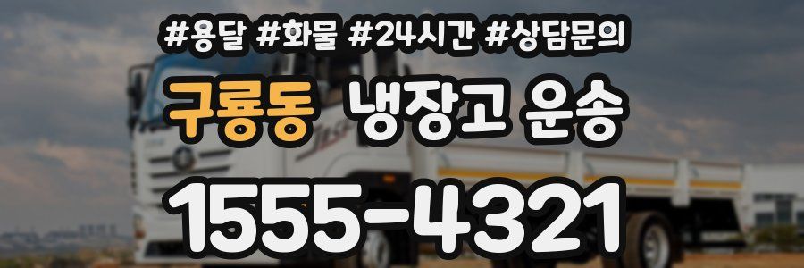구룡동 냉장고 운송