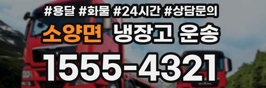소양면 냉장고 운송