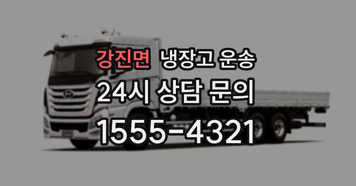 강진면 냉장고 운송
