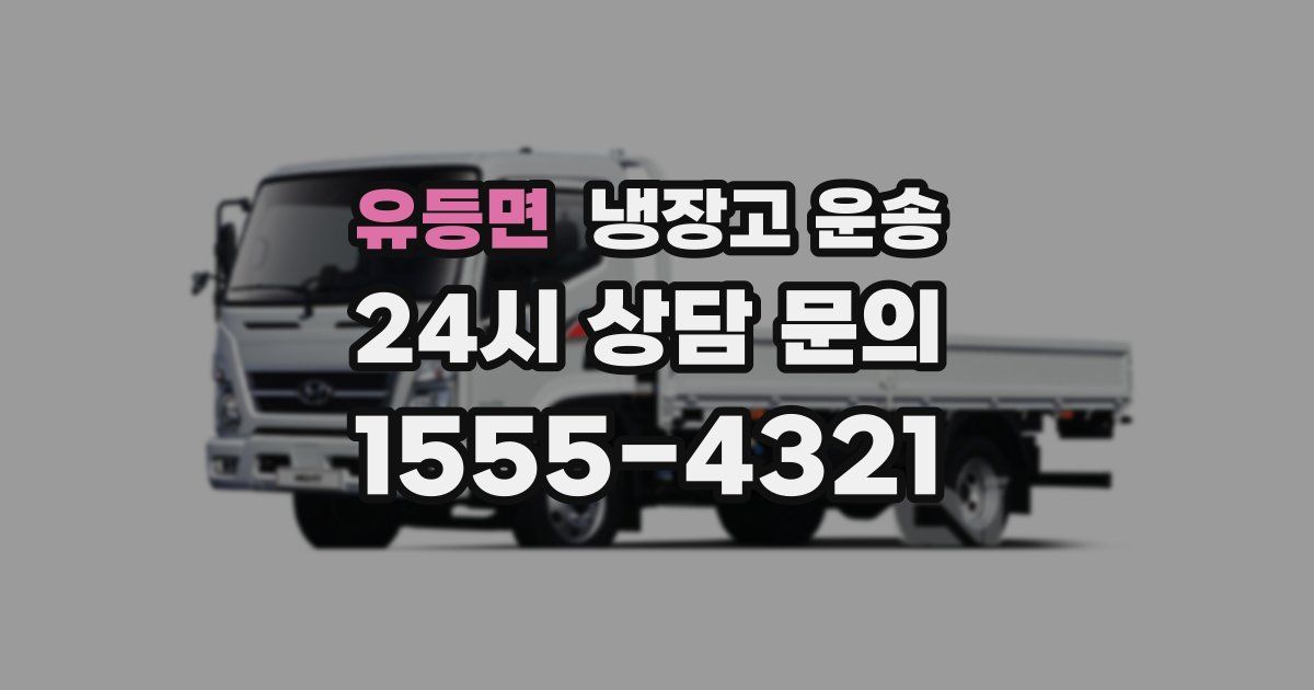 유등면 냉장고 운송
