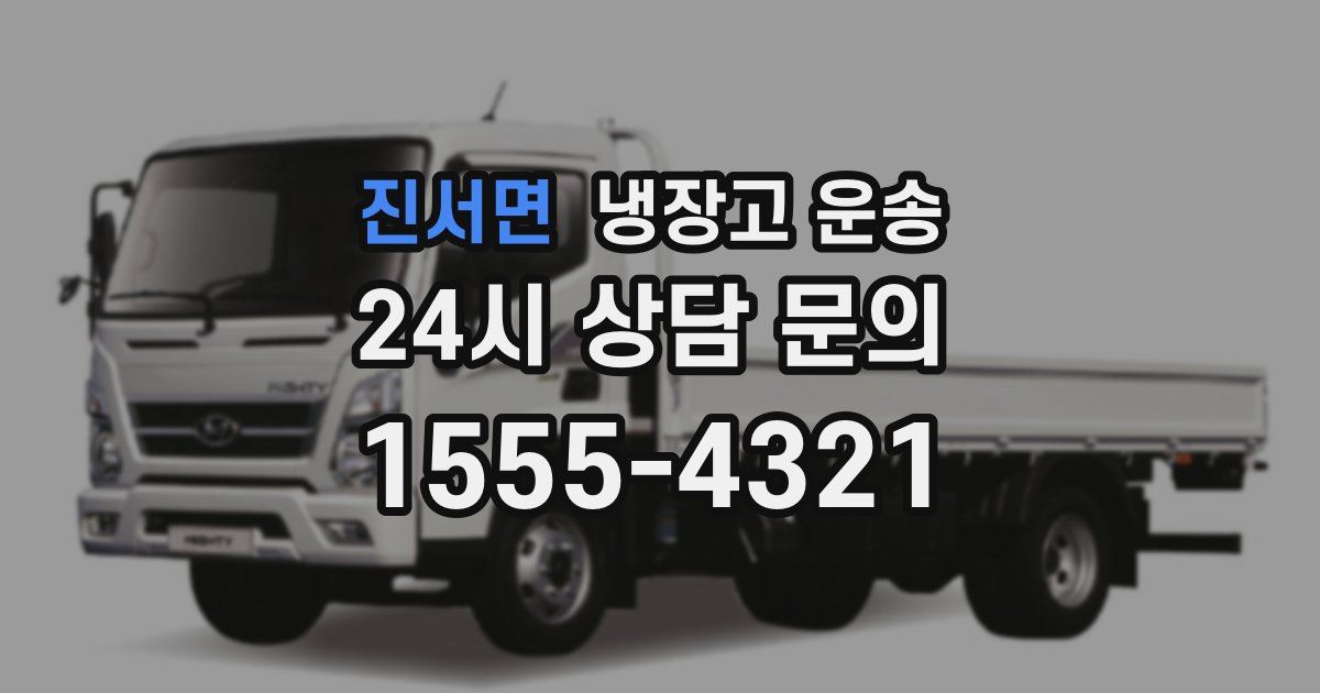 진서면 냉장고 운송
